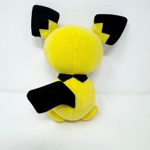 Tomy Pokemon Pichu Plush Yellow Black Nintendo 9" Plush Stuffed Animal Toy 2015 - Picture 5 of 12